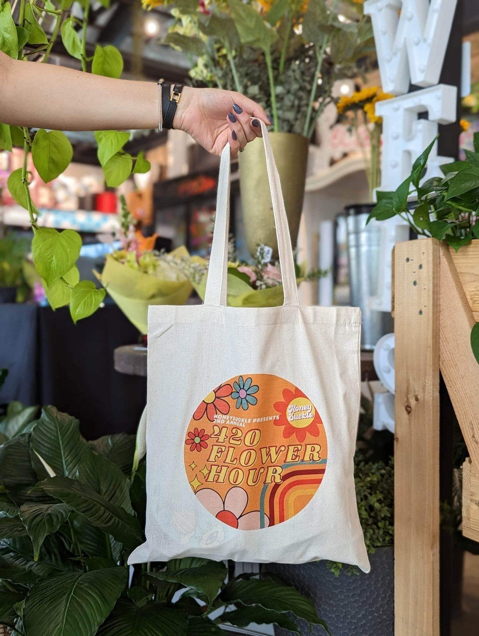 420 Flower Hour Tote Bag
