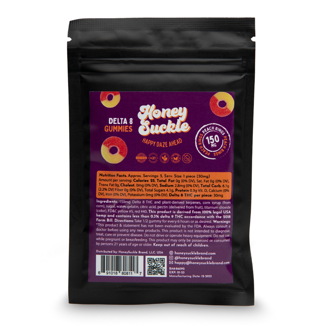 Peach Ring Gummies - 150mg